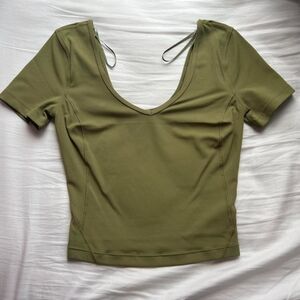Lululemon Align Tee Bronze Green Size: 4